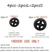 2/4pcs Stroller Wheel Covers, Indoor Use Only, Durable, Dustproof & Easy Clean, Easy To Clean, Easy Roll Design & Umbrella Strollers, Baby Shower. - Multicolor - View 12