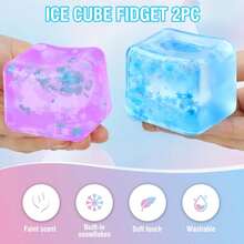 1个雪花造型挤压魔方玩具，慢回弹异形减压球，感官解压玩具，减压玩具，派对礼品玩具，挤压减压魔方玩具，方形生日礼物，派对礼品，挤压礼物，完美礼物 - A - 查看 10