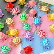 Glow-In-The-Dark Turtle -30pcs- Glow-In-The-Dark, DIY Crafts, UV-Activated Ocean-Themed Party Gifts, Party Supplies, Party Bag Contents, Garden Miniature Sculptures - 30 Glow-in-the-dark Turtles - View 1