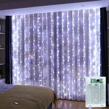 3/6m Battery Powered String Lights, Suitable For Wedding, Party, Home Decor, Holiday Atmosphere Lighting, Battery Operated Lighting - Battery Box Curtain Light - View 20