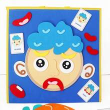 hoojojo Juego de 19 piezas de disfraces de fieltro de profesiones para niños, juego de emparejar personas y ropa, juguete de juego de rol y juego simbólico, actividades de aprendizaje de carreras, suministros educativos Montessori, accesorios para juegos grupales en el aula, juguete de aprendizaje interactivo familiar - Multicolor - Ver 8