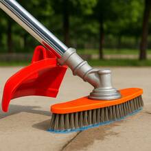 Cepillo de limpieza de poliéster resistente al desgaste, ajustable, herramienta de jardín de suelo suelto, cepillo de alambre de alta eficiencia, cortacésped - Estilo A - Ver 2