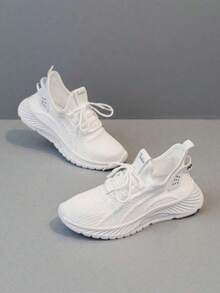 2025 New Autumn And Winter Multifunctional Popular Student Flat Sports Shoes, Summer Sports And Leisure Thick-Soled Platform Shoes. - White - View 6