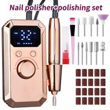 20,000 RPM Rechargeable Electric Nail File, Professional Portable Acrylic, Gel Nail And Polishing Grinder With 11 Sanding Bands, Wireless Design, Suitable For Salon And Home High-Speed Tool, Great Gift For Women - Multicolor - View 13