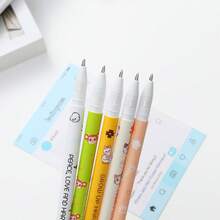 Bộ 8 bút gel có thể xóa, mực nhiệt có thể xóa, mực nhiều màu, thân bút hình động vật hoạt hình, đầu bút 0.5mm, 8 màu mực thay thế, có thể tái sử dụng để giảm thiểu rác thải, khô nhanh, không lem, chịu nhiệt (loại nhiệt), viết được ở nhiệt độ thấp, chống xóa nhầm. - Bộ - Xem 9