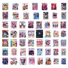 54 buc autocolante drăguțe cu desene animate anime , potrivite pentru scrapbooking, decorare jurnal, meșteșuguri DIY, decor papetărie - Multicolor - Vizualizare 5