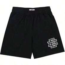 New Summer  EE Basic Mesh Short Classic Floral Printed Gym Shorts 2026 Men's Gym Basketball Sports Beach Shorts Men - Coffee CC - 查看 1
