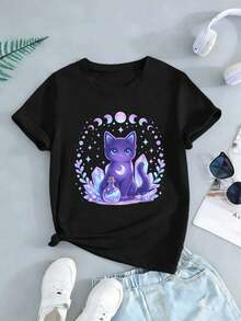 Women T-Shirts - Black - View 2