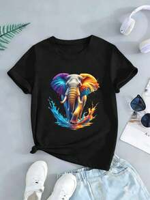 Women T-Shirts - Black - View 2