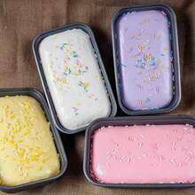 Pastel de taro en caja, textura suave y jugosa de rebote lento, diseño de comida realista, aliviar el estrés y la ansiedad de la oficina, regalo ideal para días festivos - Multicolor - Ver 3
