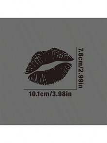 1 pieza Pegatina de coche con estampado de labios sexy, calcomanía impermeable adecuada para ventana trasera, ventana lateral, carrocería de coche/motocicleta - A - Ver 9