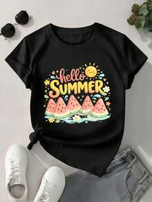 Women T-Shirts - Black - View 1