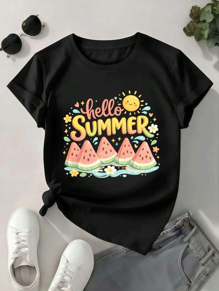 Women T-Shirts - Black - View 1
