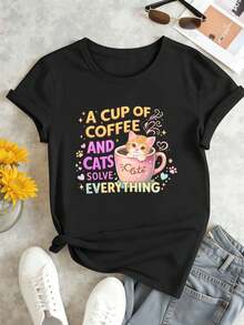 Women T-Shirts - Black - View 2