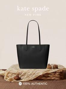 Kate Spade KS DANA Fashion Large Capacity Tote Bag, Genuine Leather Handbag & Shoulder Bag - Black - View 1