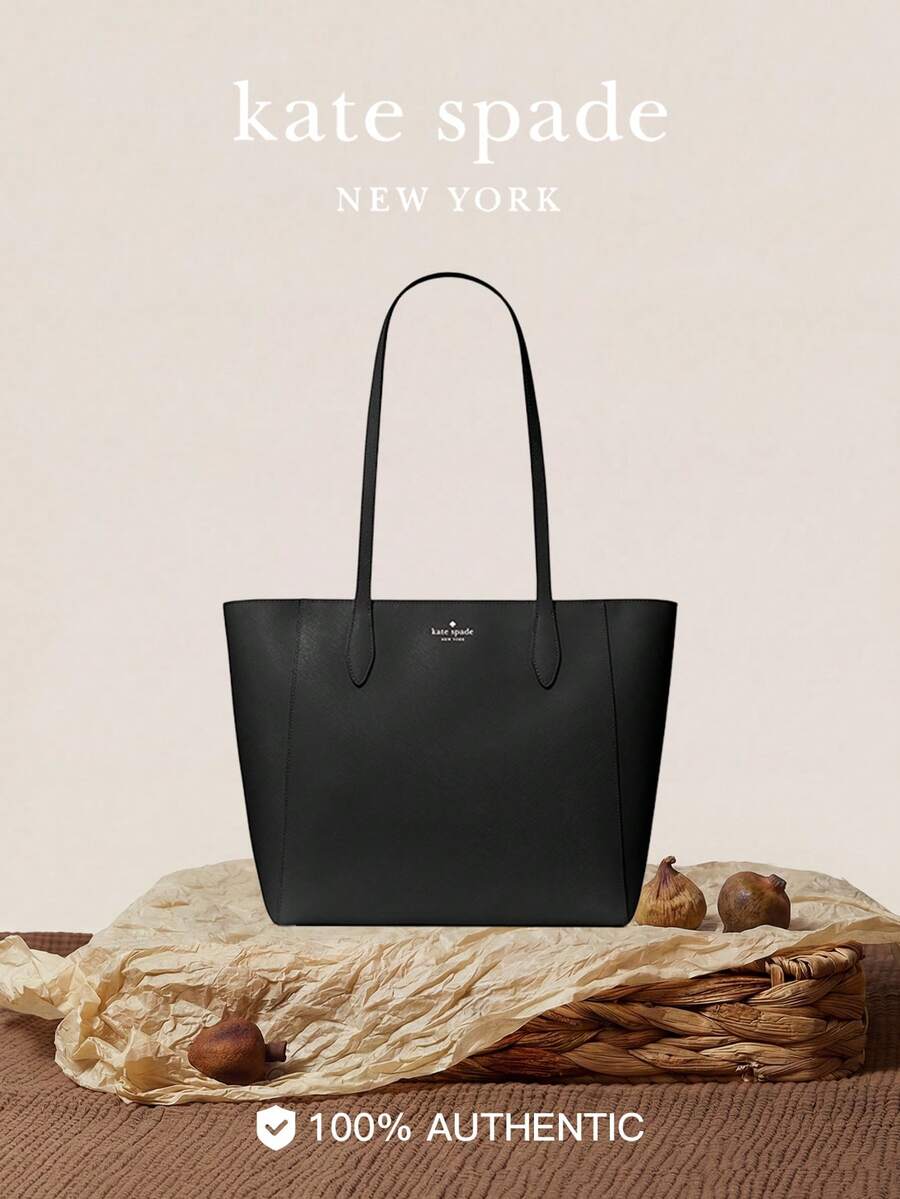 Kate Spade KS DANA Fashion Large Capacity Tote Bag, Genuine Leather Handbag & Shoulder Bag - Black - View 1