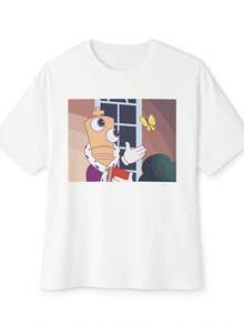 Kinger Butterfly Meme Unisex Oversized T Shirt - - White - View 1