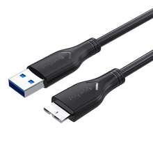 VegGieg USB3.0 转 Micro B 外置硬盘连接线，高速传输 100-200MB/s，兼容 4TB 硬盘，耐用防断，0.5 米/1 米/1.5 米 - 查看 2