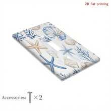 1pc 2D Printed Nautical Map Pattern Switch Cover, Multi-Functional Easy To Clean, Suitable For Bedroom, Kitchen And Home, Unique Room Decor Accessory, 2D Flat Design, Sold 261 Pcs, Sold By Flickering Home - Multicolor - View 12