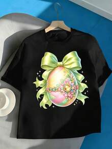 Women T-Shirts - Black - View 2