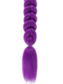 紫色双马尾假发 | 激光线双马尾 | 高品质合成纤维，适合前卫发型、角色扮演和派对造型 - 紫色 - 查看 2