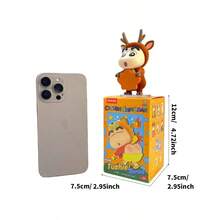 Miniso Crayon Shin-Chan Cute Animal Tushie Series Blind Box, Playful Cartoon Posture,Vivid Expression, Ideal Desktop Ornament & Collection Toy,Great Gift(1 PC Random Delivery) - Multicolor - View 7
