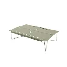 PACOONE Portable Folding Aluminum Camping Table Quick Setup Lightweight Outdoor Coffee Table For Tactical Bc Camping - Multicolor - View 3