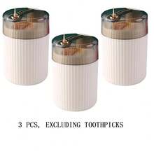 Pop-Up Automatic Toothpick Box, Luxurious Button-Type Toothpick Holder, Portable Pop-Up Toothpick Holder, Household Living Room Toothpick Holder, Button-Type Automatic Toothpick Storage Box, Suitable For Home Living Room Kitchen Restaurant - Multicolor - View 10