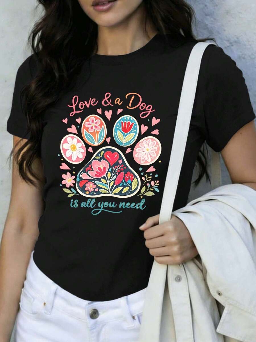 Women T-Shirts - Black - View 1