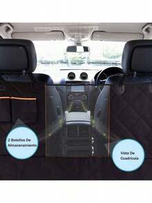 SWISS SILVER Car Seat Cover For Dogs With Pet Visibility - Black - View 5