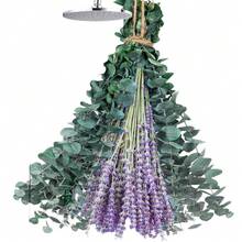 230 Pcs 17" Natural Dried Eucalyptus & Lavender Bundle, Boho Wedding Shower Decor, Bathroom Essentials, Dried Flowers For Summer Home Decor, Graduation Housewarming Gift - 2 捆(230 件) - 查看 7