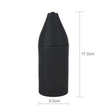 Dispensador de jabón recargable de silicona con presión – Botella a prueba de fugas para fregadero de cocina o baño – Ideal para jabón de platos, champú, acondicionador, loción, aceites esenciales – Negro - negro - Ver 6