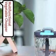 [520ml/900ml Multifunctional Food Master]Kitchen Efficiency Hero! Slicer.Grater.Garlic Mincer.Onion Cuber.Potato Shredder - All-In-One Manual Chopper For Veggie & Meat, Pro-Grade Kitchen Essential. - 綠色 520ml - 查看 9