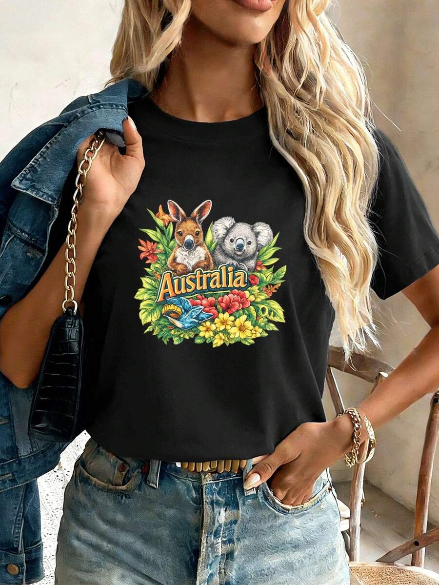 Women T-Shirts - Black - View 1