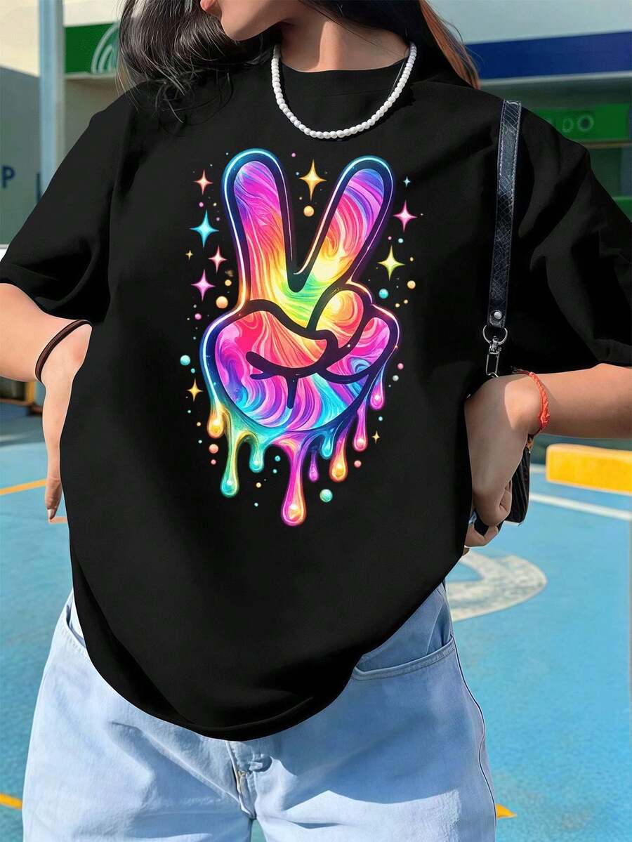 Women T-Shirts - Black - View 1