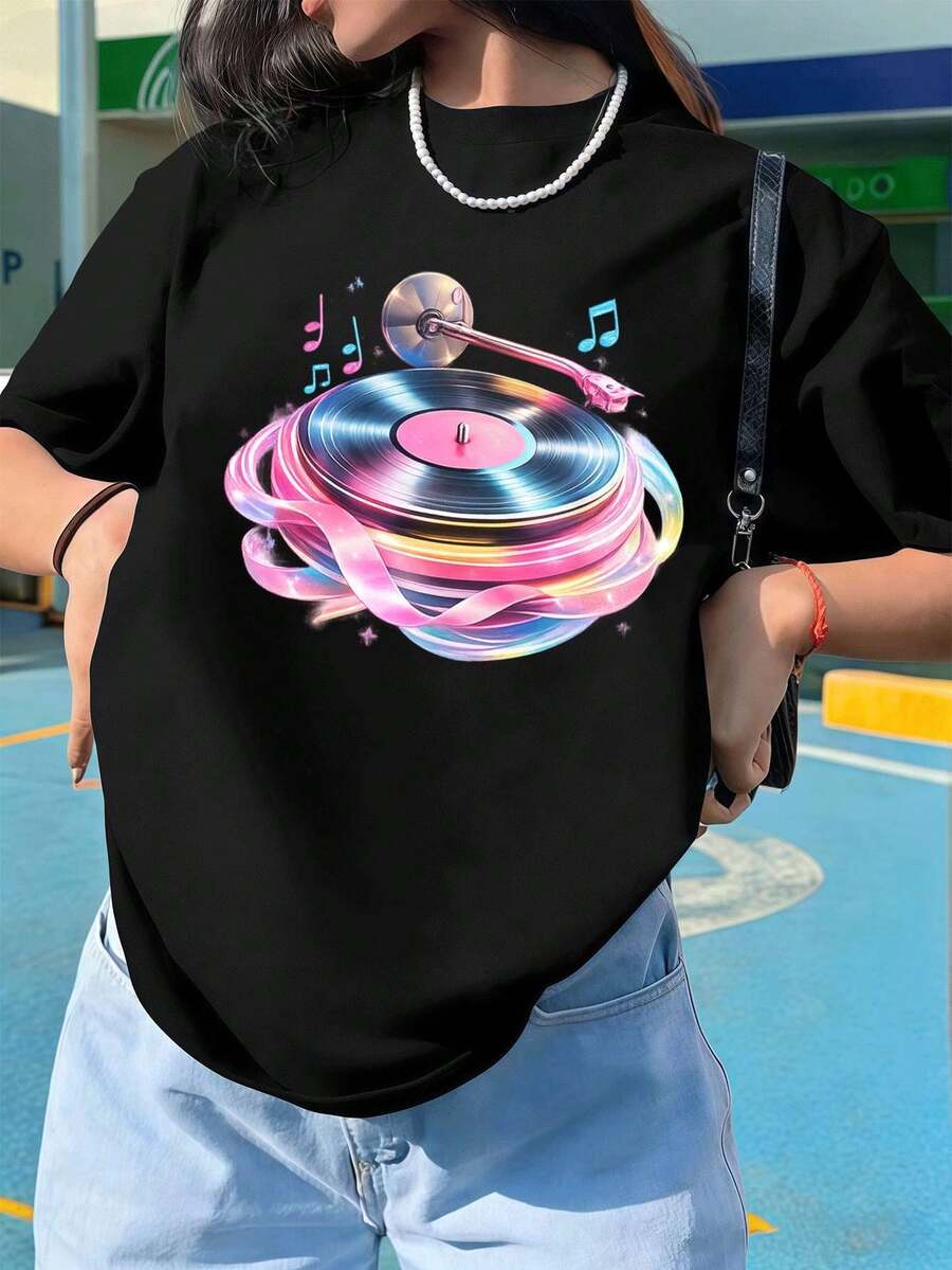 Women T-Shirts - Black - View 1