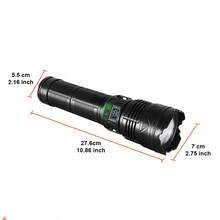 99000LM 超亮戰術手電筒 長距離可縮放 防水 USB 充電式手電筒 內置電池 適用於釣魚露營戶外緊急庭院 - 手電筒 - 查看 11