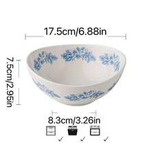 1 chiếc bát sứ gia dụng dung tích lớn, dùng được trong lò vi sóng và máy rửa chén, kiểu dáng Fresh Ins. - Nhiều màu - Xem 8