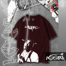 Premium 100% Cotton T-Shirt Featuring The Rap Singer "2P Vector" From Ashstar. - Màu Tím - Xem 1