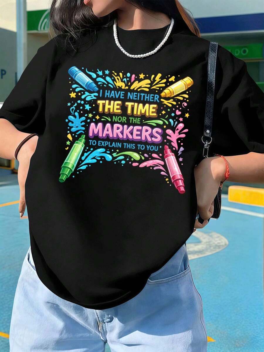 Women T-Shirts - Black - View 1