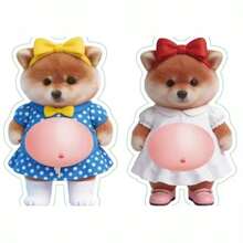 Pegatinas suaves 3D para la barriga, pegatinas de animales lindos como conejo, zorro, gatito, pegatinas suaves de burbujas para apretar, pegatinas antiestrés, pegatinas de masilla para aliviar el estrés, pegatinas decorativas DIY para botellas de agua, refrigeradores, fundas de teléfono, cuadernos, scrapbooking, regalos - Multicolor - Ver 12