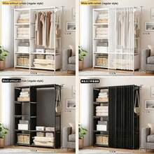 Multifunctional Easy-Install Minimalist Wardrobe Storage Cabinet, Dust-Proof Bookshelf, Suitable For Office, Classroom, Living Room, Bedroom, Dorm - Multicolor - View 12