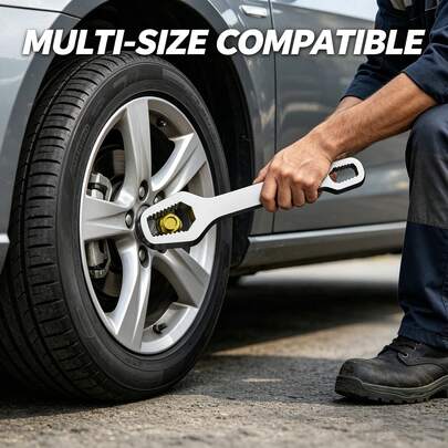 ประแจสองหัวอเนกประสงค์ ProMaster - ปรับได้, ประแจ Torx แบบขันเองแบบพกพา เหมาะสำหรับซ่อมแซมบ้านและรถยนต์ - ใช้ได้กับสกรูขนาด 3-17 มม., หนา 5 มม., เหมาะสำหรับผู้ที่ชื่นชอบ DIY และมืออาชีพ