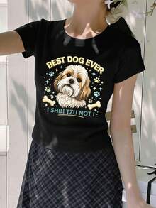Women T-Shirts - Black - View 2