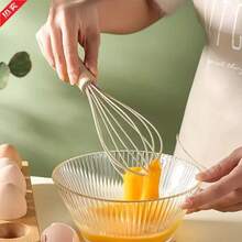 Nonstick Silicone Whisk, High Heat Resistant Silicone, Household Silicone Kitchen Utensil - Black - View 4