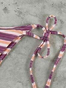 Hàng mới về mùa Xuân/Hè, thời trang Âu Mỹ, gợi cảm, thanh lịch, họa tiết chấm bi, bikini 3 mảnh dành cho nữ, thích hợp đi biển, nghỉ mát, hẹn hò. - Nhiều màu - Xem 4