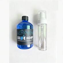 40ml (1,35 oz) / 500ml (16,67 oz) Limpiador de espuma para tatuajes, Líquido de limpieza para tatuajes, Jabón líquido azul, Limpieza de doble efecto, Desengrasado profundo, No irritante, Apto para la mayoría de los tipos de piel, Mantiene los patrones brillantes, Producto para tatuajes, Esencial para estudios de tatuajes, Regalo del Día de San Valentín para artistas de tatuajes, Suministros para tatuajes, Jabón de limpieza para tatuajes, Jabón azul para tatuajes - Ver 10