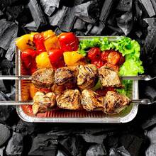 30-teiliges Tablett – Hitzebeständig, Geeignet Zum Backen, Kochen, Braten Und Grillen, Wiederverwendbar, Geeignet Für Backöfen Und Grills. - Übersicht 2