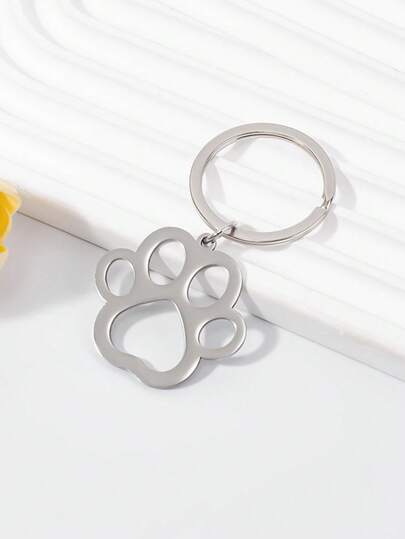 1 chiếc móc treo trang trí hình dấu chân thú cưng rỗng bằng kim loại, dễ thương dành cho người yêu thú cưng, thiết kế nhẹ, chất liệu kim loại chống phai màu, món quà hoàn hảo cho người đam mê động vật, phụ kiện treo đa năng hàng ngày, dễ dàng kẹp vào, kiểu dáng tối giản hiện đại, phù hợp cho du lịch, trường học, công sở, phụ kiện treo trang trí chất lượng cao.
