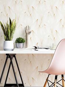 SUPSTICKER 1 Roll Boho Black Line Banana Leaf Wallpaper, Peel And Stick Waterproof Removable, 15.75x39.37/118.11/196.85in, For Wall Cabinet Drawer - Black - View 3